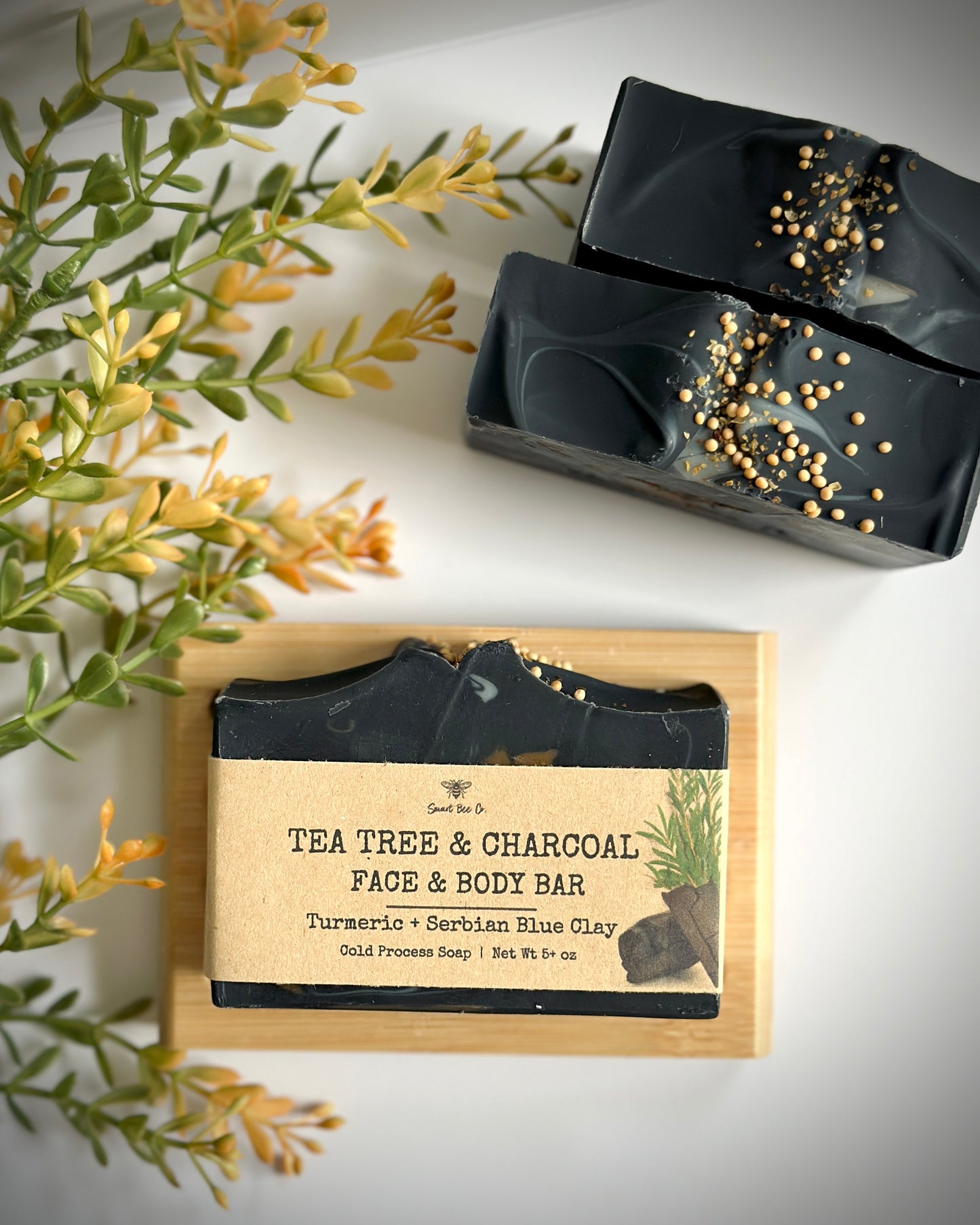 Tea Tree & Charcoal Face Body Soap ~ NEW LOOK