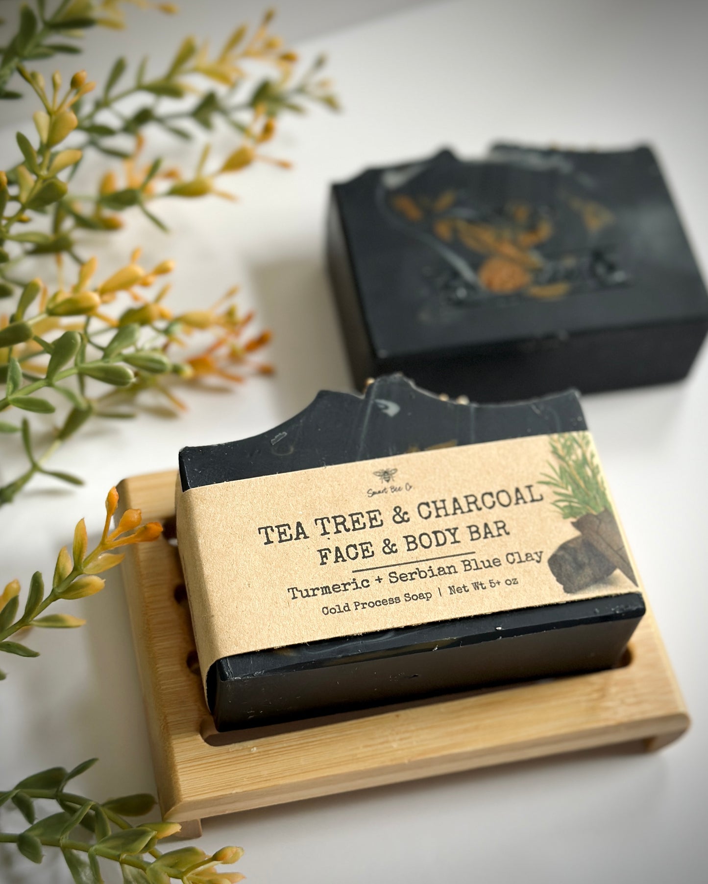 Tea Tree & Charcoal Face Body Soap ~ NEW LOOK