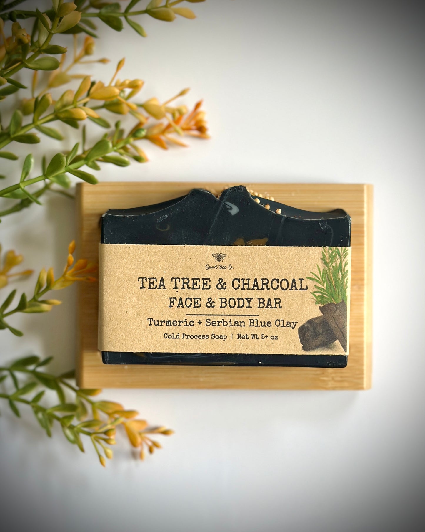 Tea Tree & Charcoal Face Body Soap ~ NEW LOOK