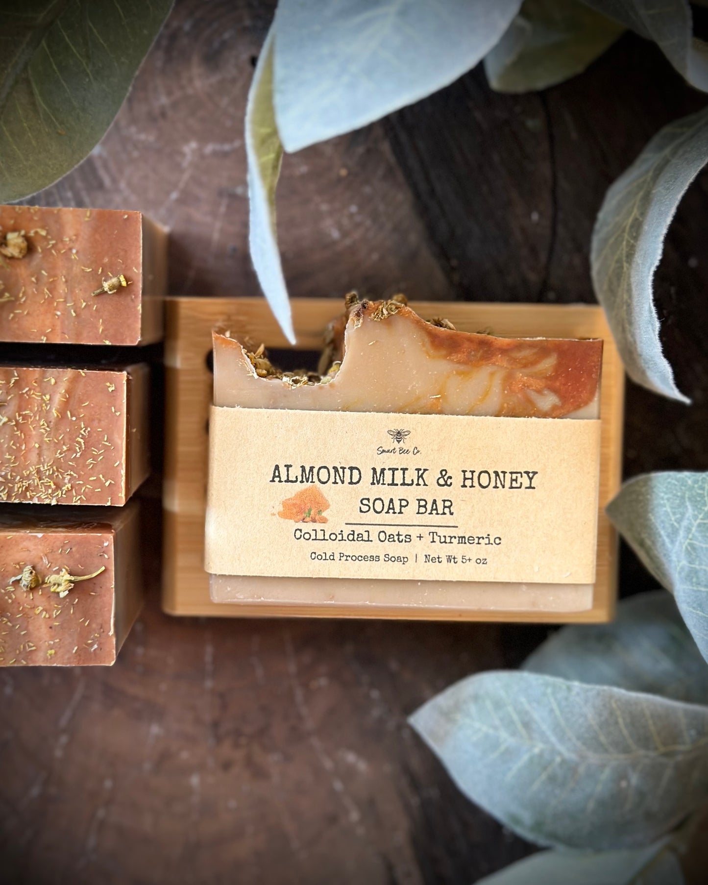 Almond milk honey Handmade soap  Face body soap bar