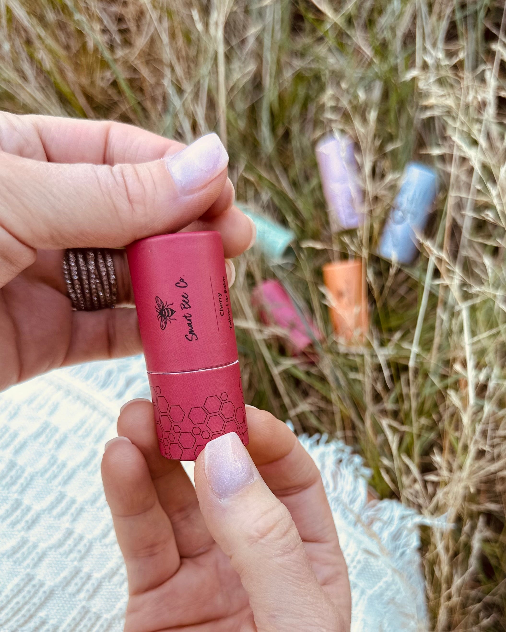 Red cherry tallow lip balm