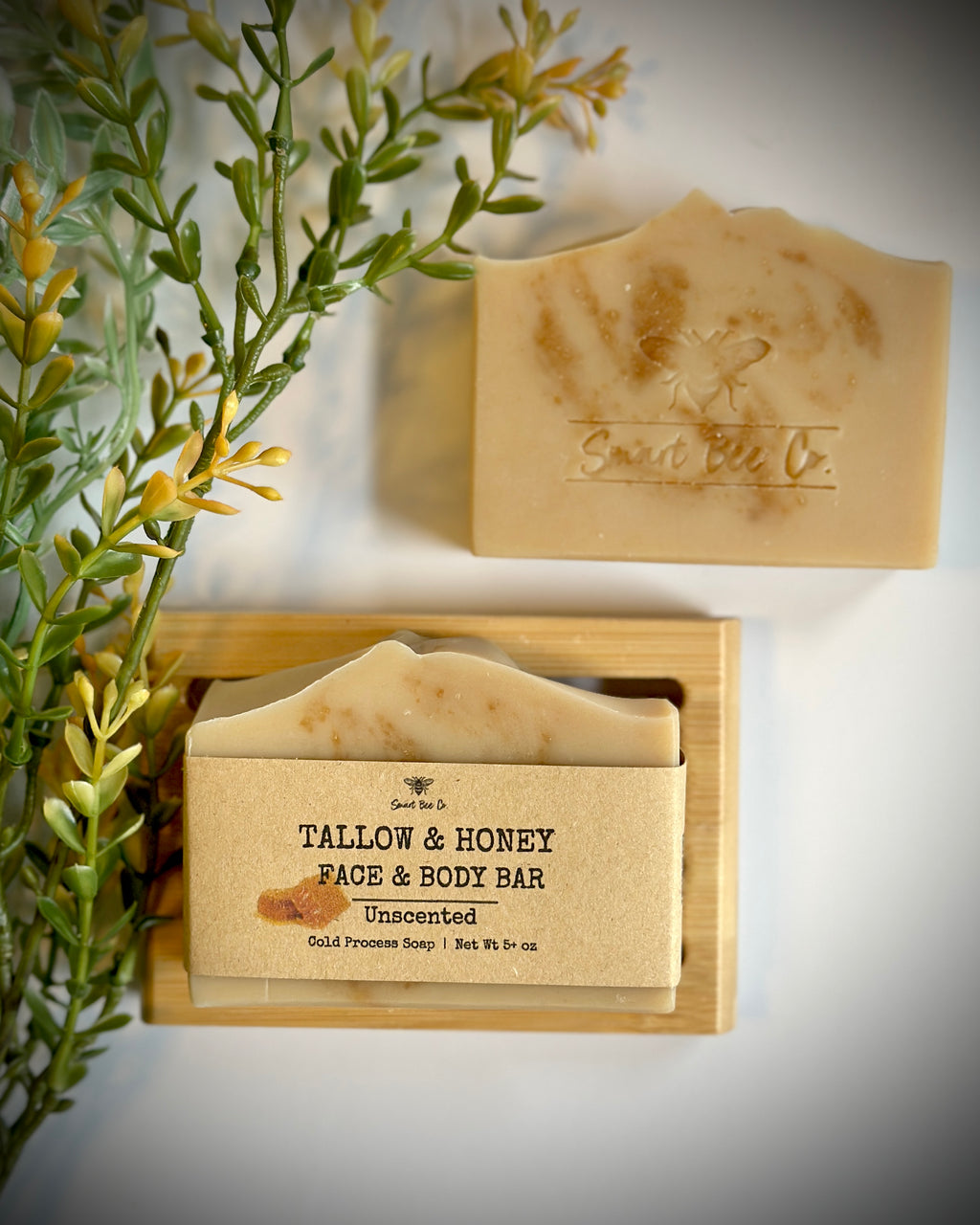 Tallow and Honey Face Body Soap ~ Unscented