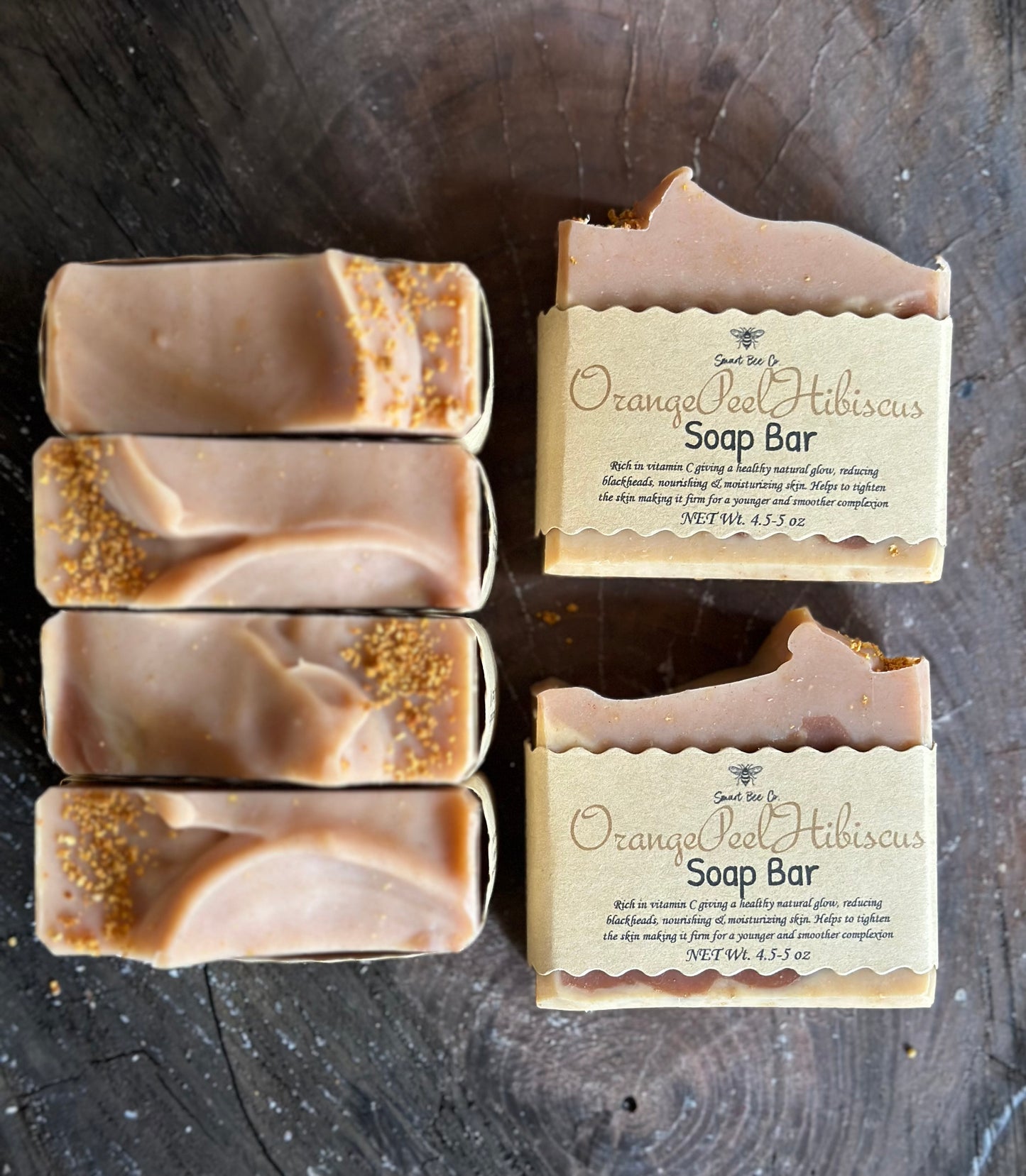 Orange Peel Hibiscus Soap Bar