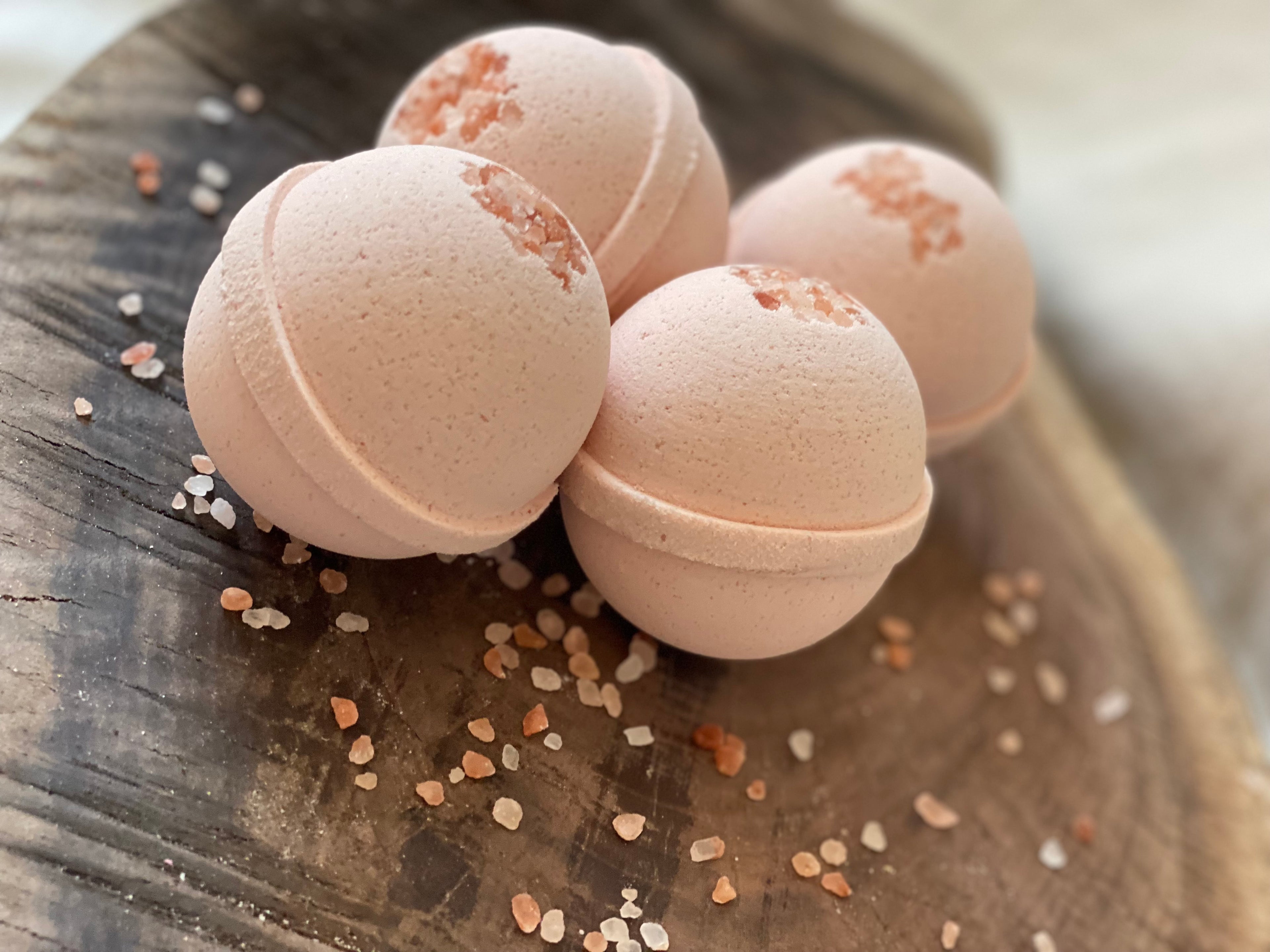Pink Salt Fizzy Bath Bomb
