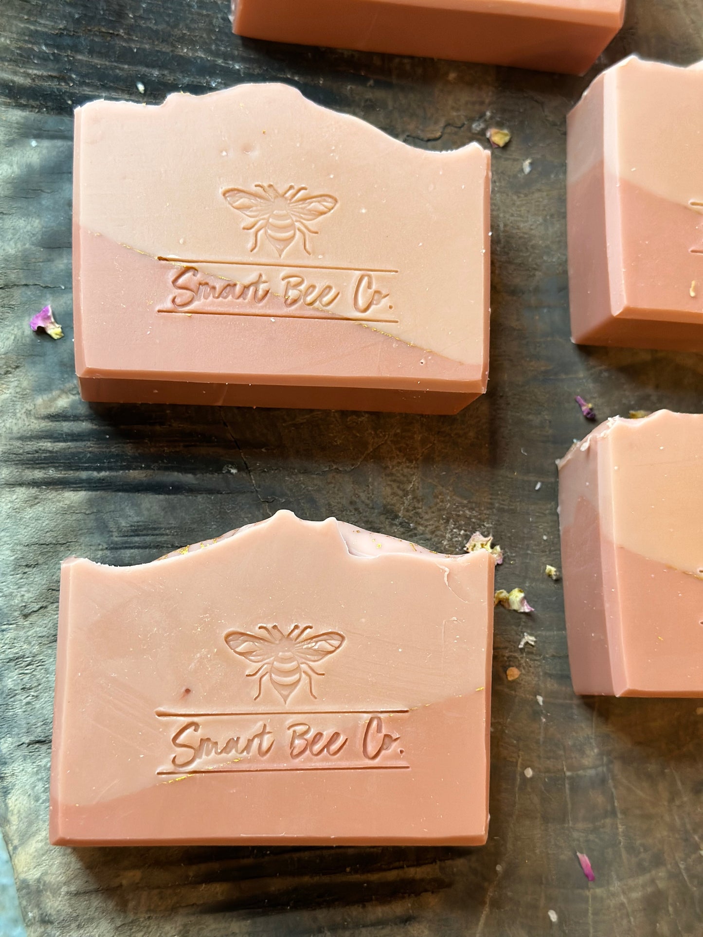 Love Letter Goat Milk + Rose Kaolin Clay Natural Soap - Front Side