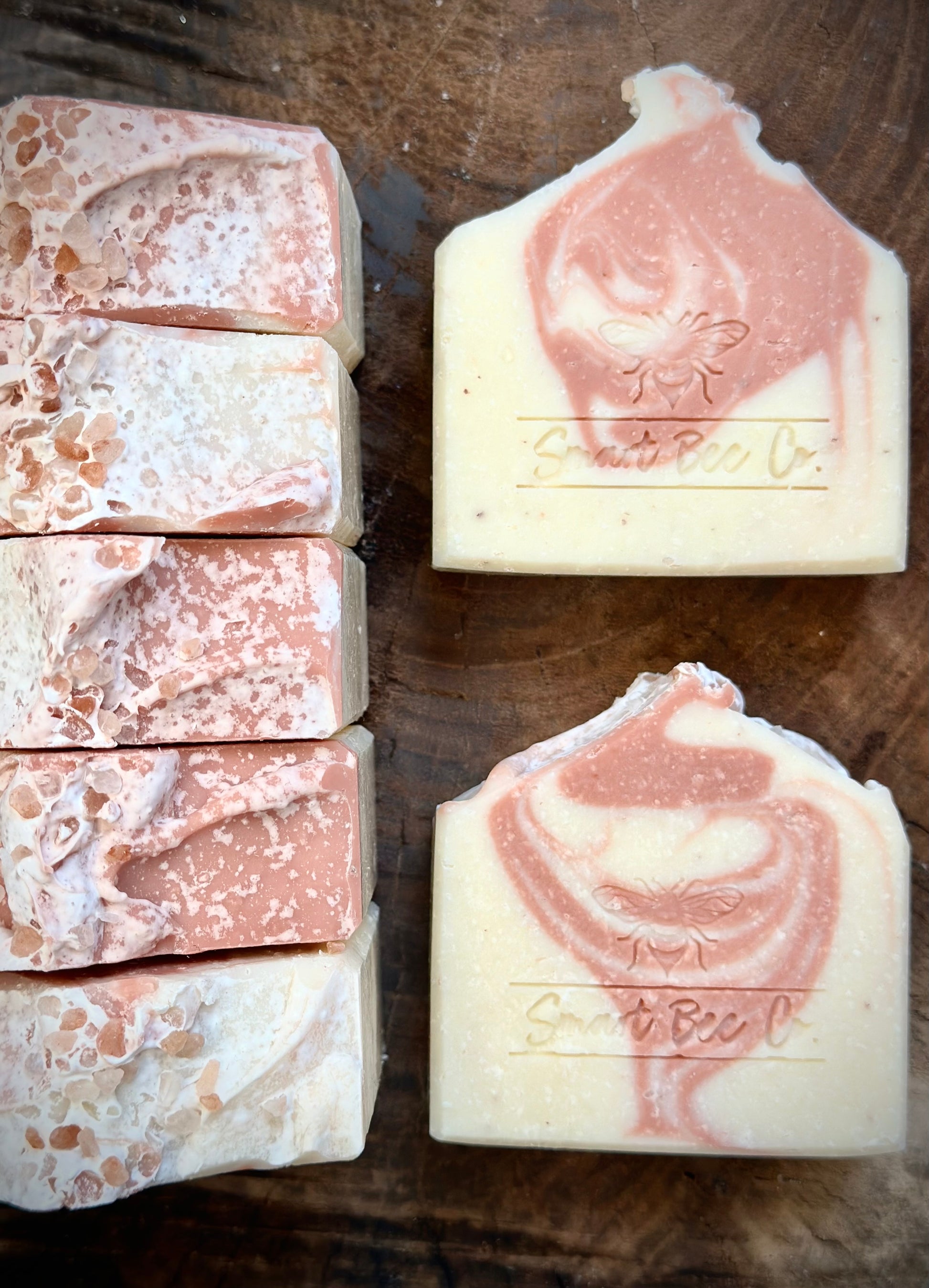 Himalayan Pink Salt Body Handmade Soap bar - top