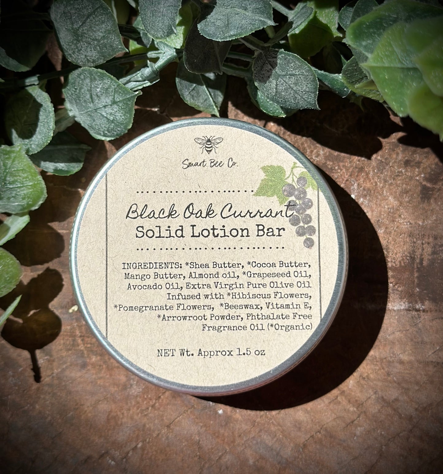 Black Oak Currant Solid Lotion Bar