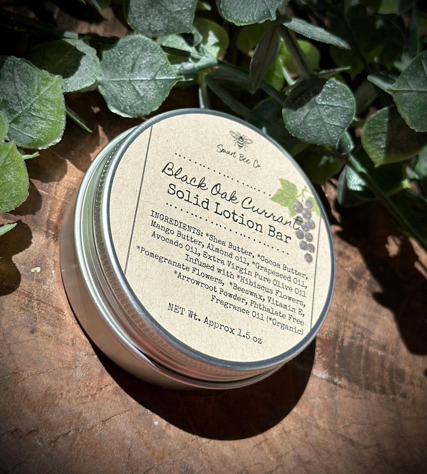 Black Oak Currant Solid Lotion Bar