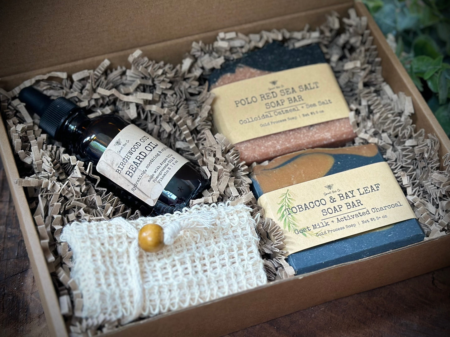 Birchwood Oud Beard Oil and Set of Two Men’s Soap Gift Box