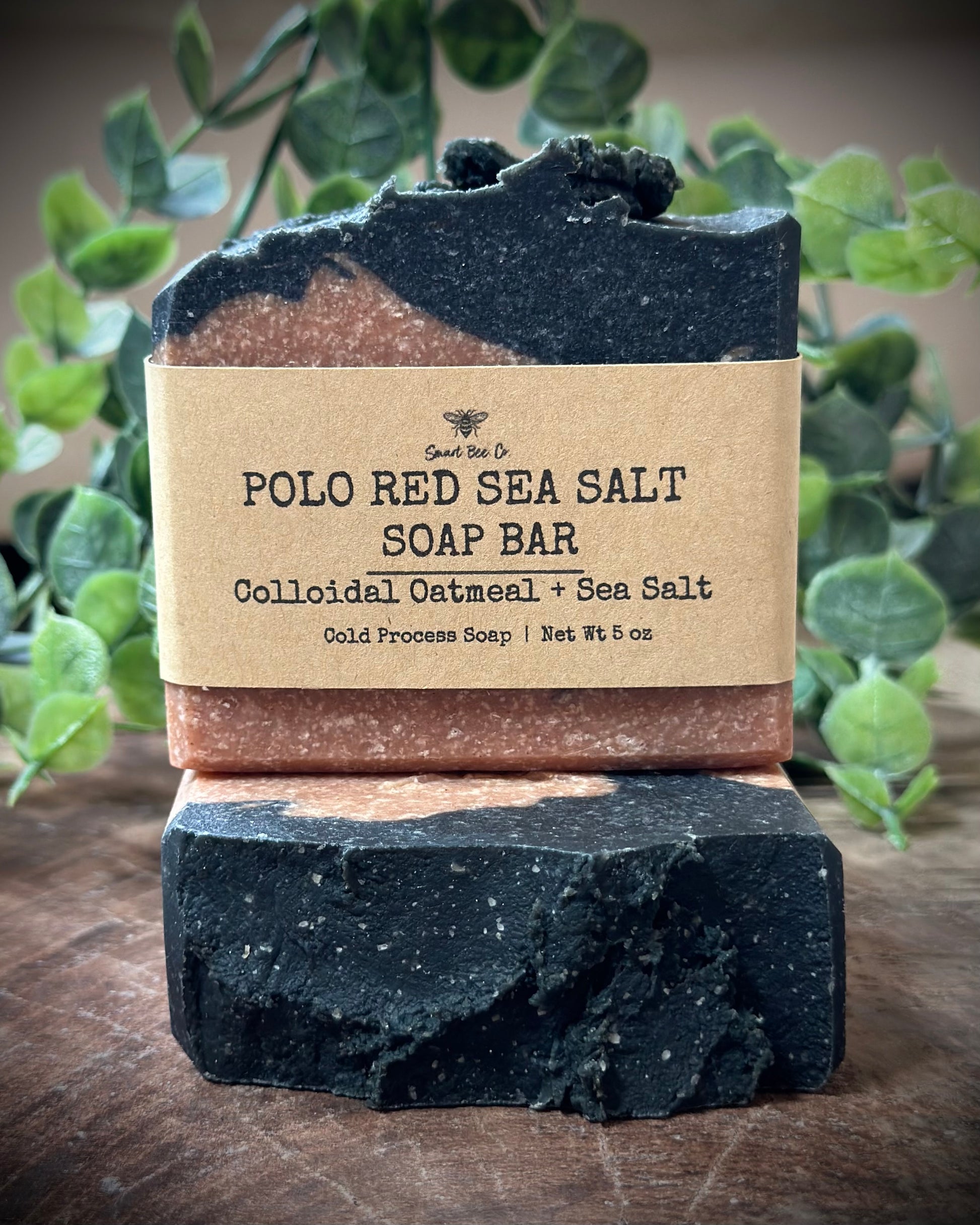 Handmade natural sea salt soap polo red soap man soap