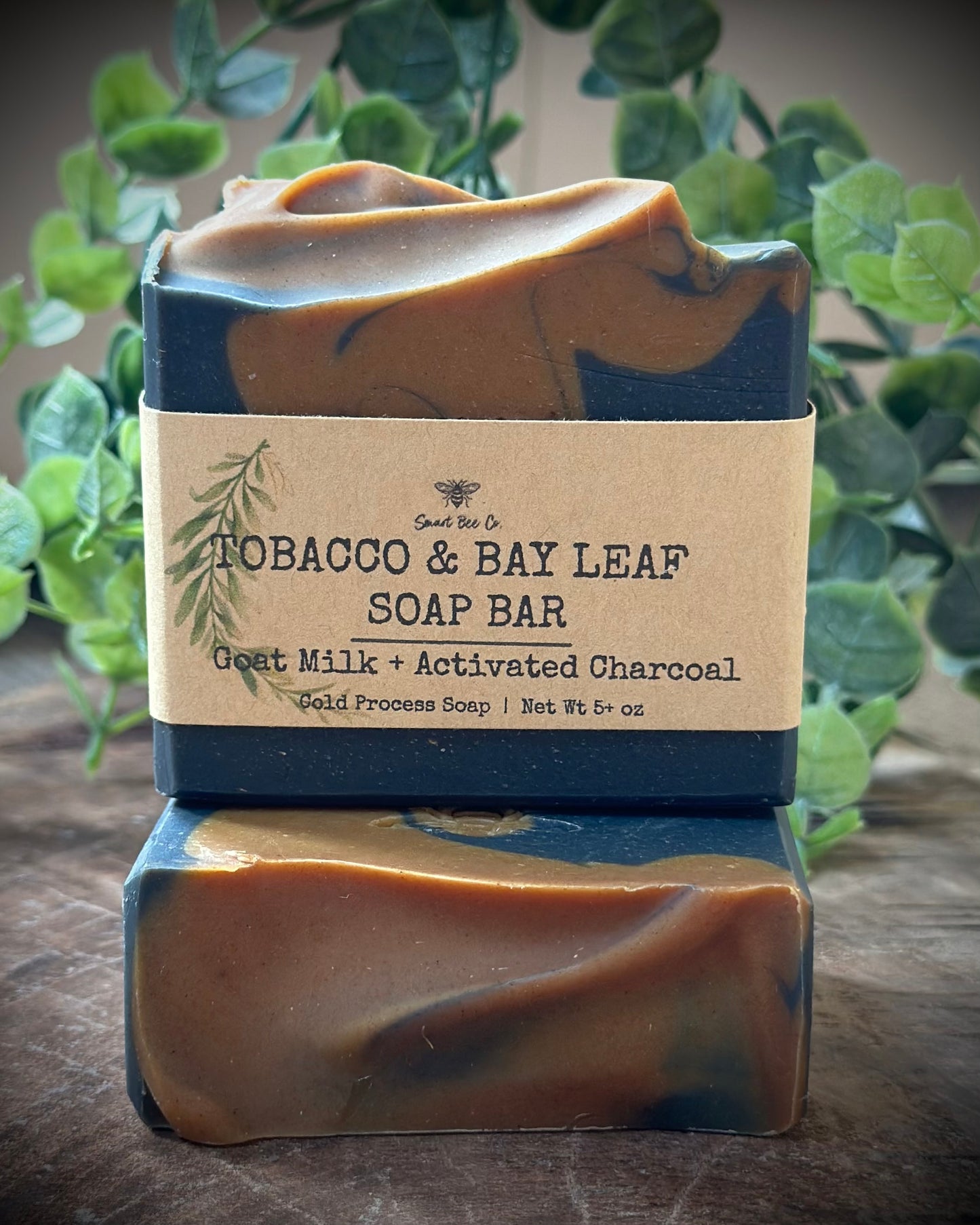 Handmade natural soap tobacco and Bayleaf man soap