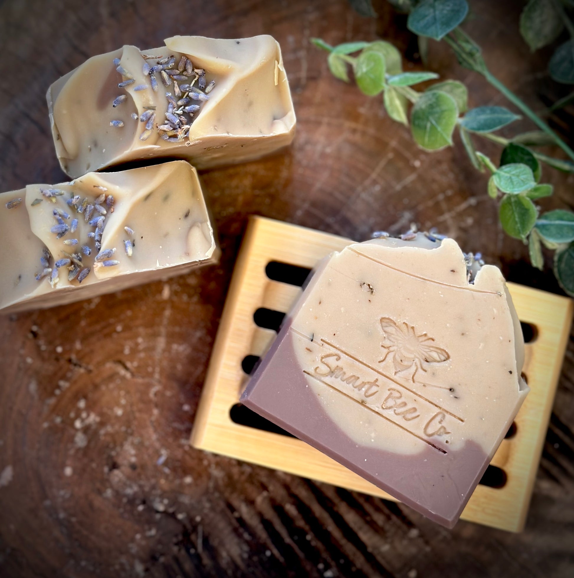 Handmade soap natural lavender top