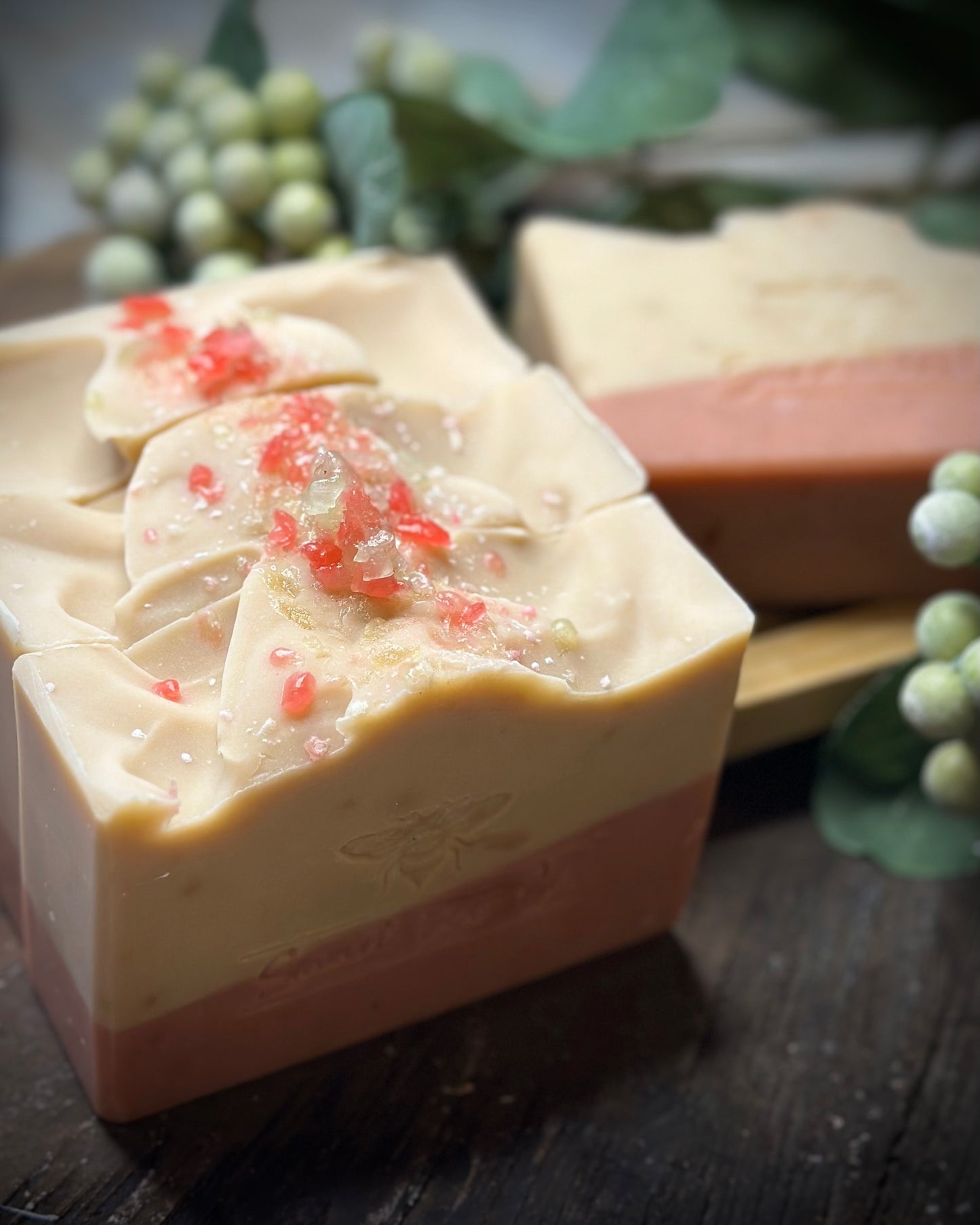 Candy Cane Soap Bar