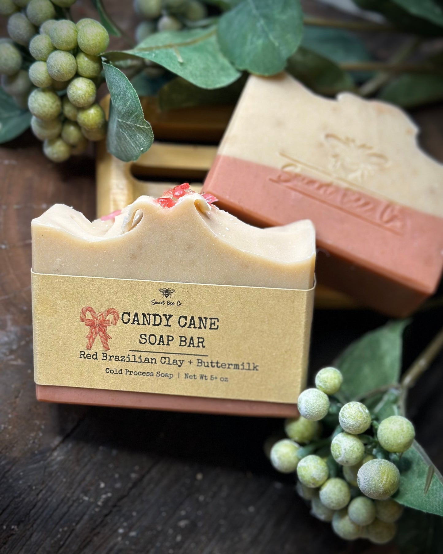 Candy Cane Soap Bar