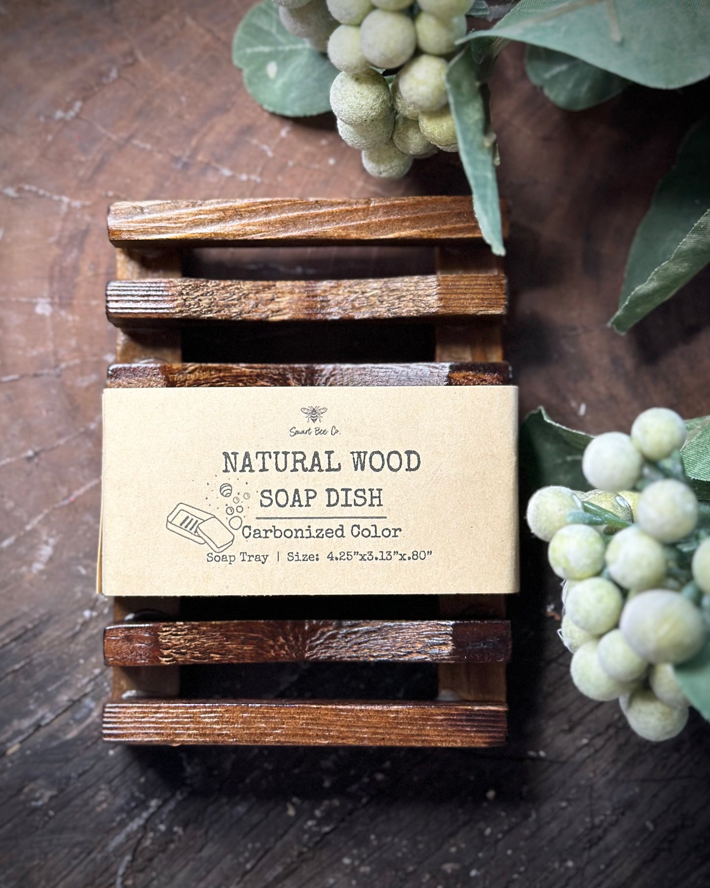 Natural Wood Soap Dish