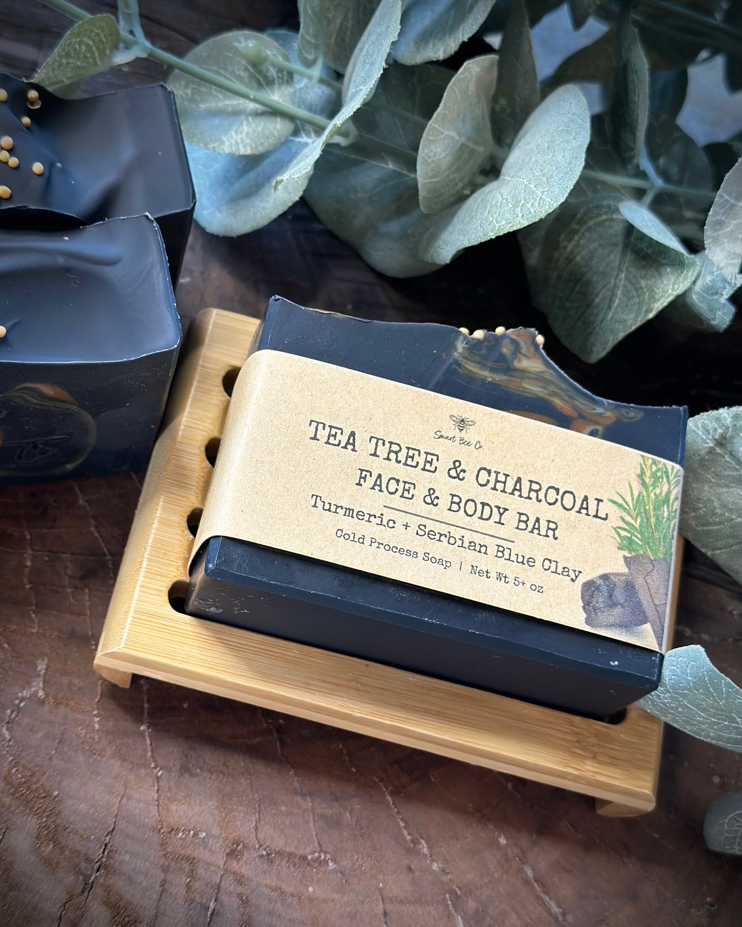 Tea Tree & Charcoal Face Body Soap ~ NEW LOOK