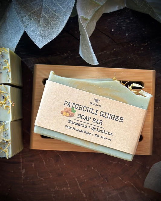 Patchouly, ginger, handmade, handcrafted, organic soap