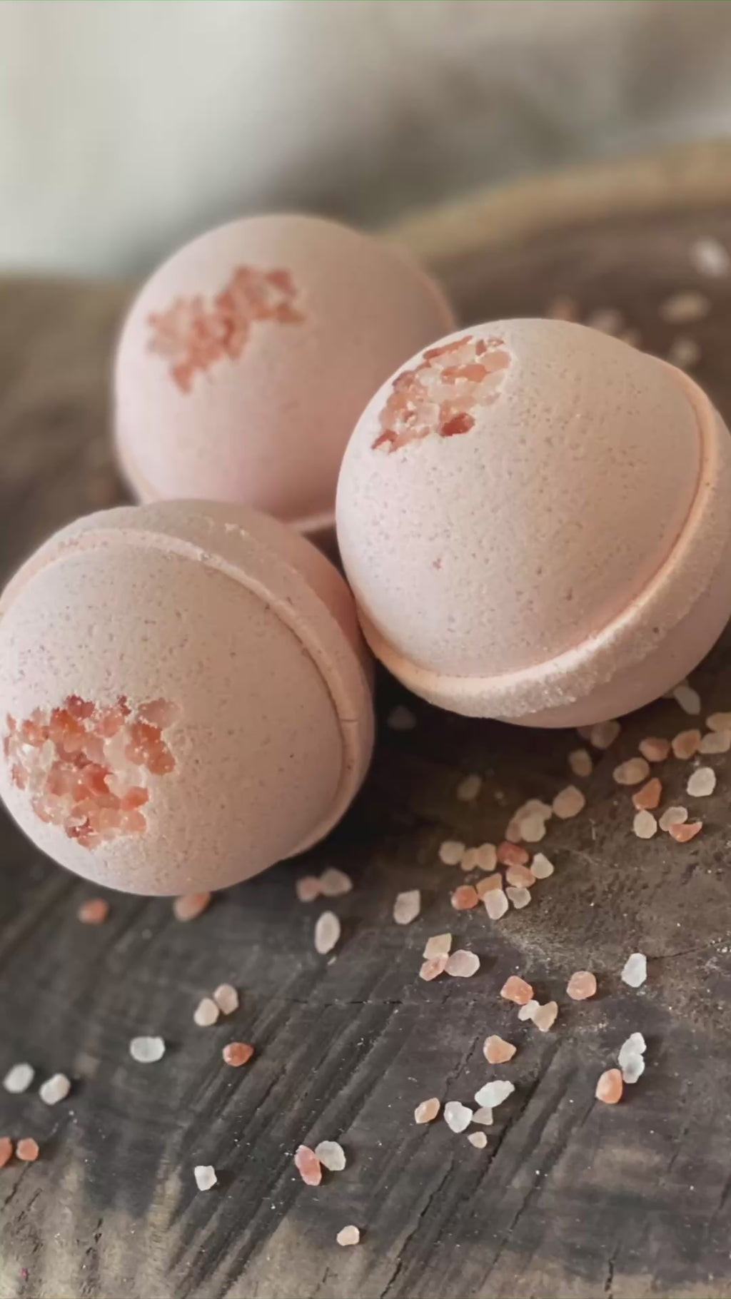 Pink Salt Fizzy Heart Bath Bomb
